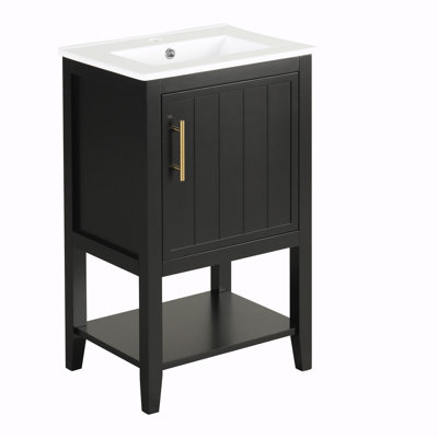 Meuble-lavabo simple avec comptoir Wilcoxen
