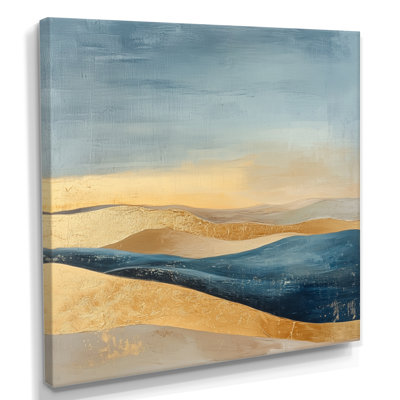 Dunes du désert doré - Tableau encadré