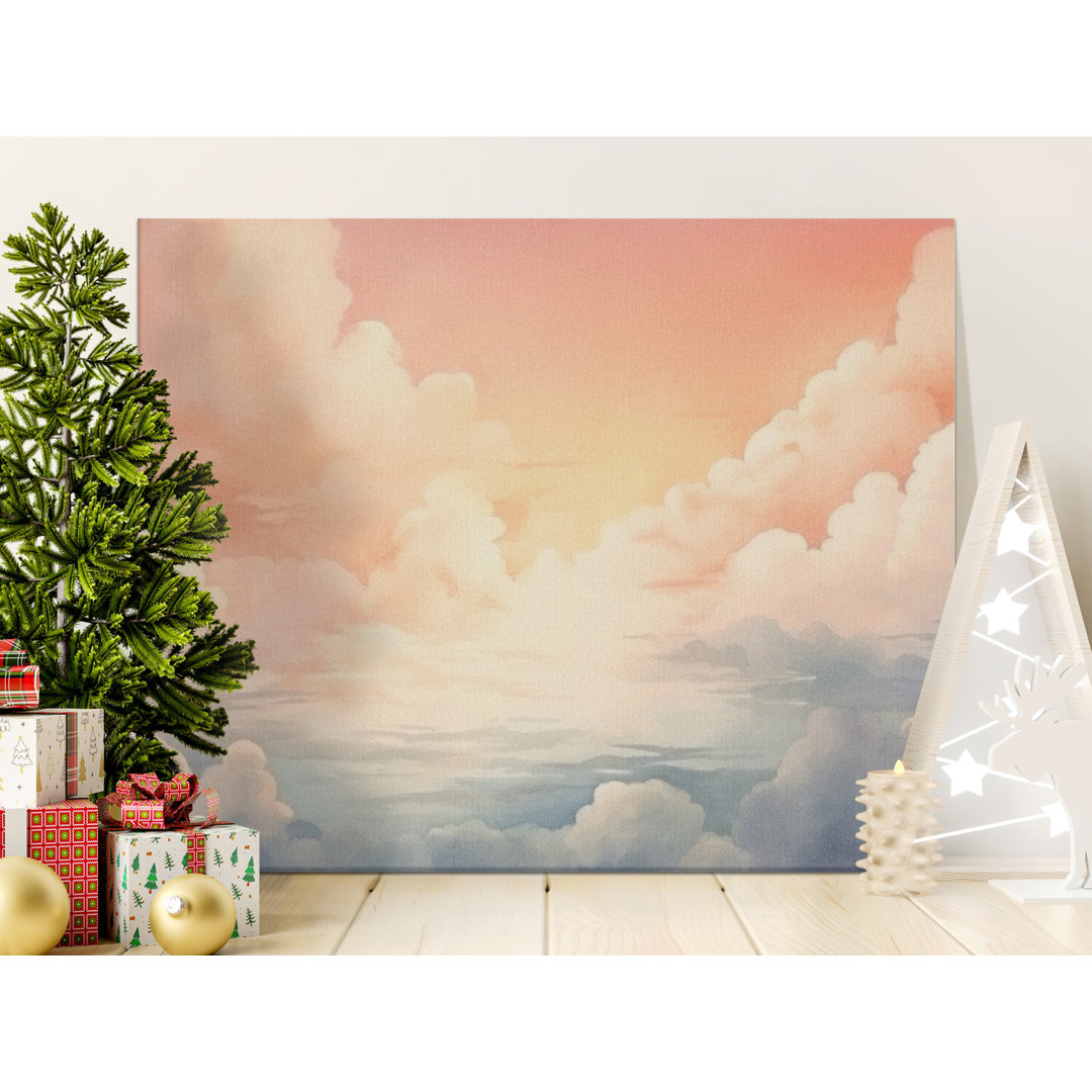 Dreamy Pastel Sky Morelock | Serene Cloudscape Sunrise Print | Ethereal Home Decor Gift for Her
