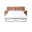Lit convertible 2 places d'une capacité de 300 lb, escamotable, brun, idéal pour un lit convertible à espaces restreints, confortable et peu encombrant