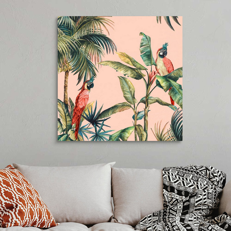 " Tropicano II " by Eva Watts Painting Print, 36" H x 36" W x 1.25" D, Wrapped Canvas