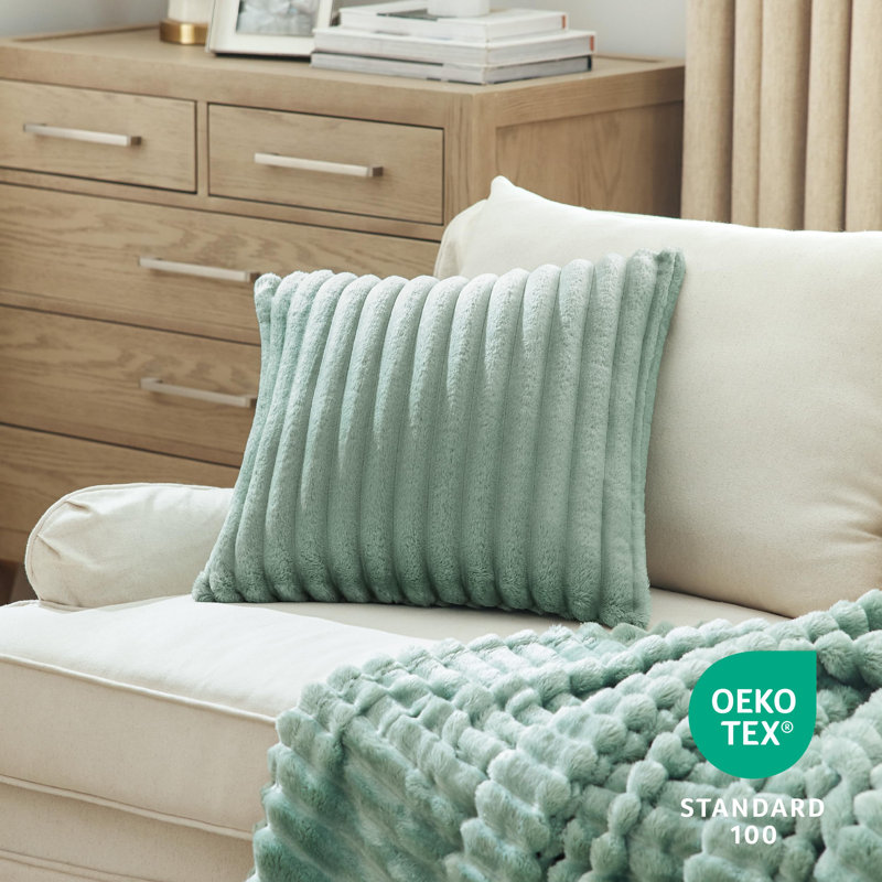 Bedsure Striped Throw Pillow Covers, Green