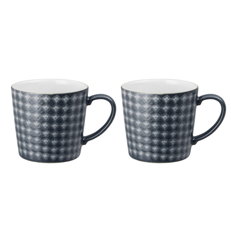 Denby Impression Large Mugs, Charcoal