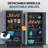5-Tier Lockable Steel Storage Cabinet With Wheels (74.5"H X 31.5"W X 15.75"D)-1859765251
