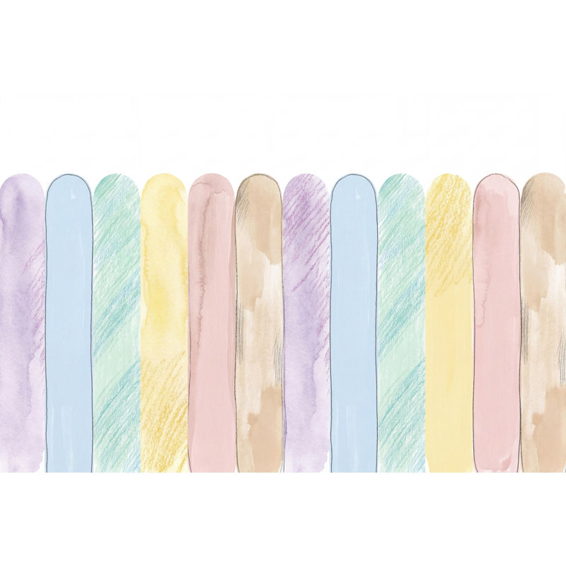 Papier peint blanc sur fond blanc, 100 po x 96 po, Peler et coller
