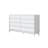59.06"White Solid Wood Eight-Drawer Cabinet