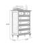 Armoire d'appoint en bois manufacturé noir massif