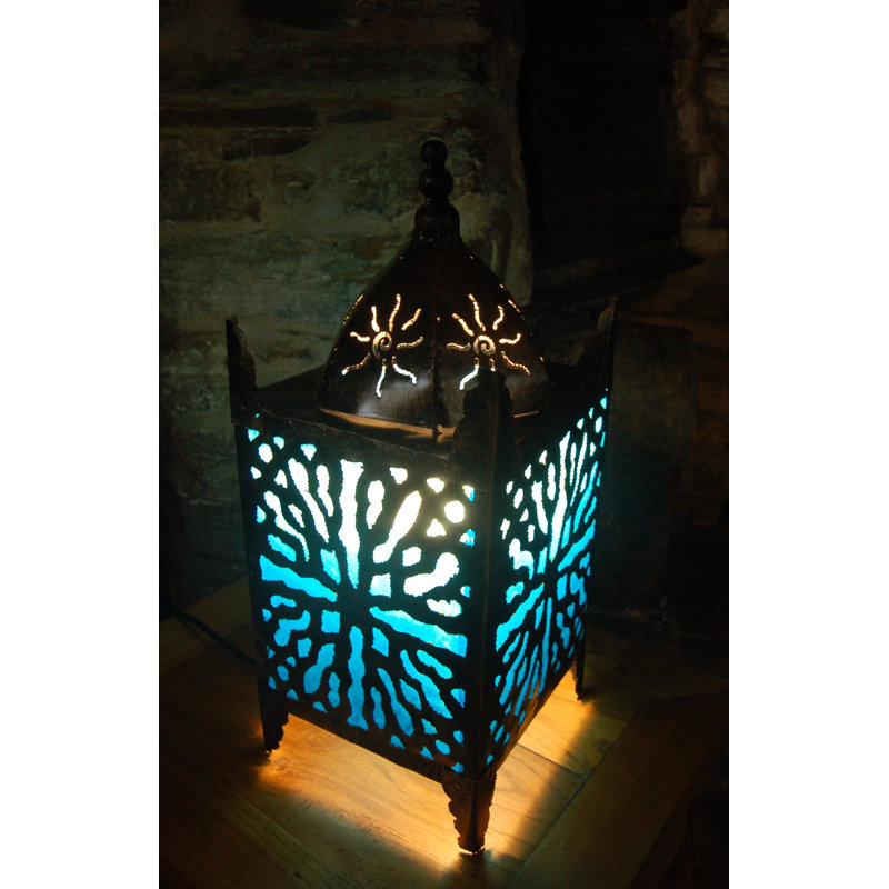 Etrella 100cm Column Floor Lamp, Blue