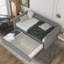 Lit de jour simple avec lit gigogne - Aucun sommier nécessaire, robuste et amp; Confortable