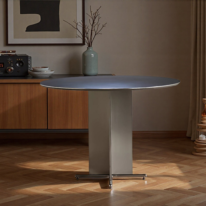 Table ronde multifonctionnelle haut de gamme et durable, H 29,92 po x L 43,3 po x l 43,3 po