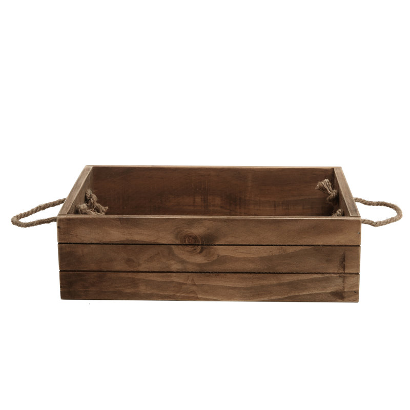 Solid Wood Decorative Bin