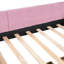 Lit de jour simple rose avec 2 tiroirs de rangement et pour un confort ergonomique-1553293666