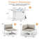 Anevaeh 8-Person Outdoor Patio All-Aluminum Sectional Conversation Set with Fire Pit Table and Cushions