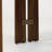 Pamplona Brown Dining Chair with White Leather