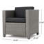 Fauteuils club d'extérieur, noir, coussins d'eau inclus 4 chaises - confortables