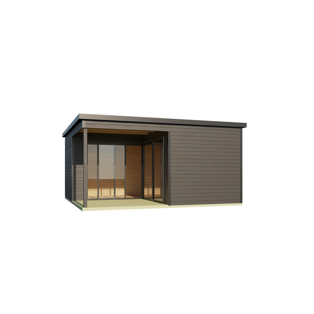 Gartenhaus / Outdoor-Küche / Homeoffice / Sauna / Wellness Domeo 6 Loggia, 500x500