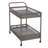 Ashen Modern Coastal PE Wicker Outdoor Rolling Bar Cart with Bottle Rack & Locking Casters-125238876