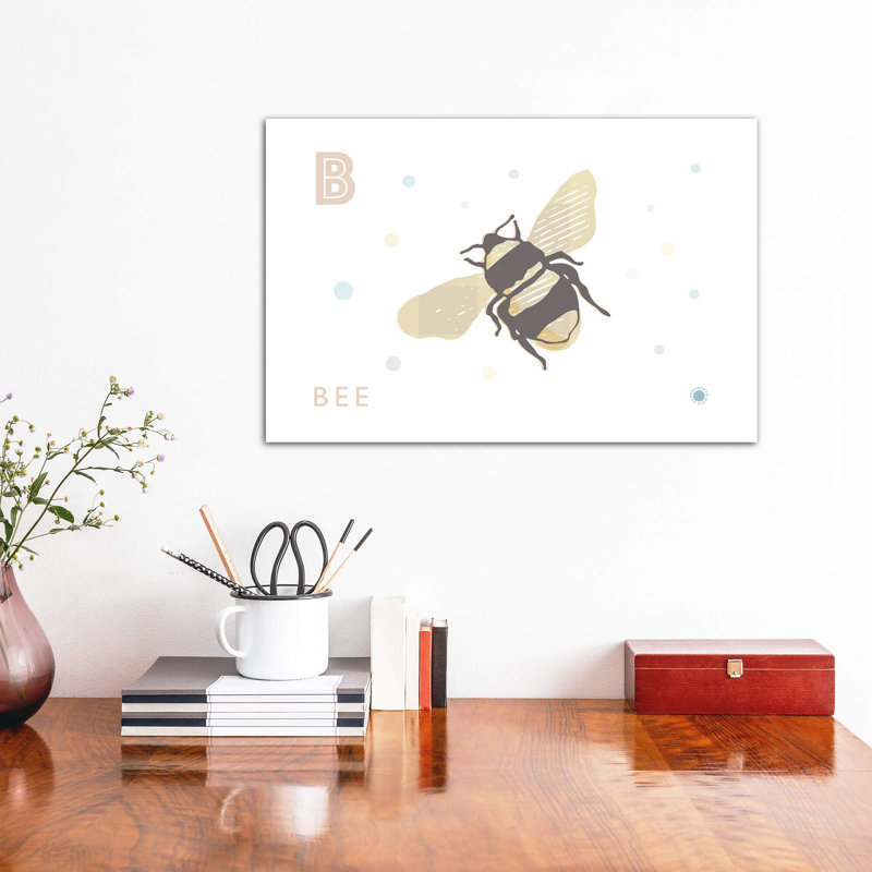 «B Is for Bee» - impression, Pas de tapis, Toile tendue, H 40 po x l 60 po x 1,5 po