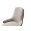 Chaise contemporaine rembourrée avec dossier uni beige doux
