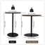 Ensemble de 2 petites cercles concentriques en bois de table d'appoint ronde pour un style de vie moderne et peu encombrant