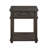 Traditional Rustic End Table With Storage
