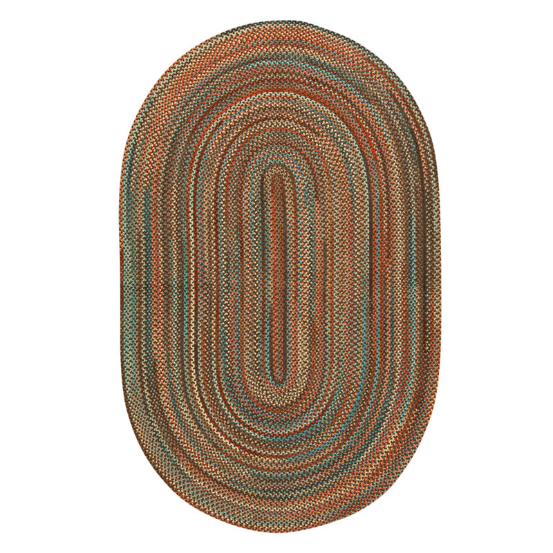 Hand Knotted Wool Area Rug in Brown