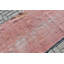 Tapis turc rétro tissé à la main en rose idéal pour le plancher ou la chambre à coucher