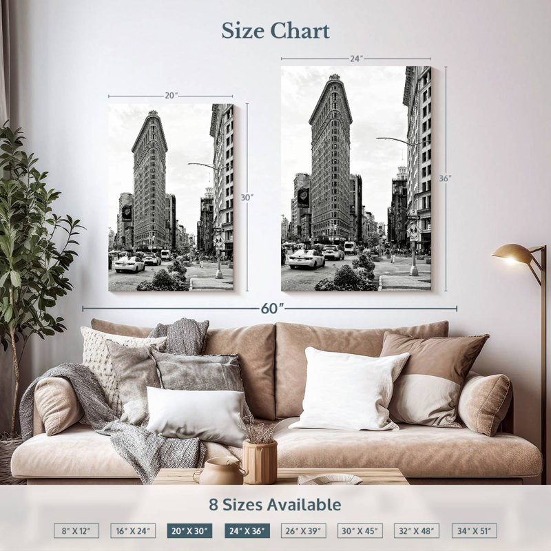 Sireci Manhattan Flatiron Building, 36" H x 24" W