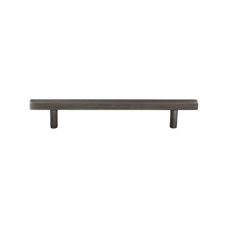 Dominique Bar Pull, Brushed Pewter, 3 3/4"