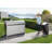 Biohort StoreMax 6' L x 3' D x 4' H Metal Horizontal Roller Shutter Door Storage Bike Shed with Lock Gray