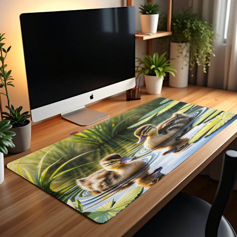 Polyester Desk Pad, 14.4x12.1