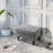 25-Inch With Removable Lid And Button- Upholstered Seat, Gray Linen Bench For Living Room Footrest Wood Legs Studded Trim Lid, 25" Decorative