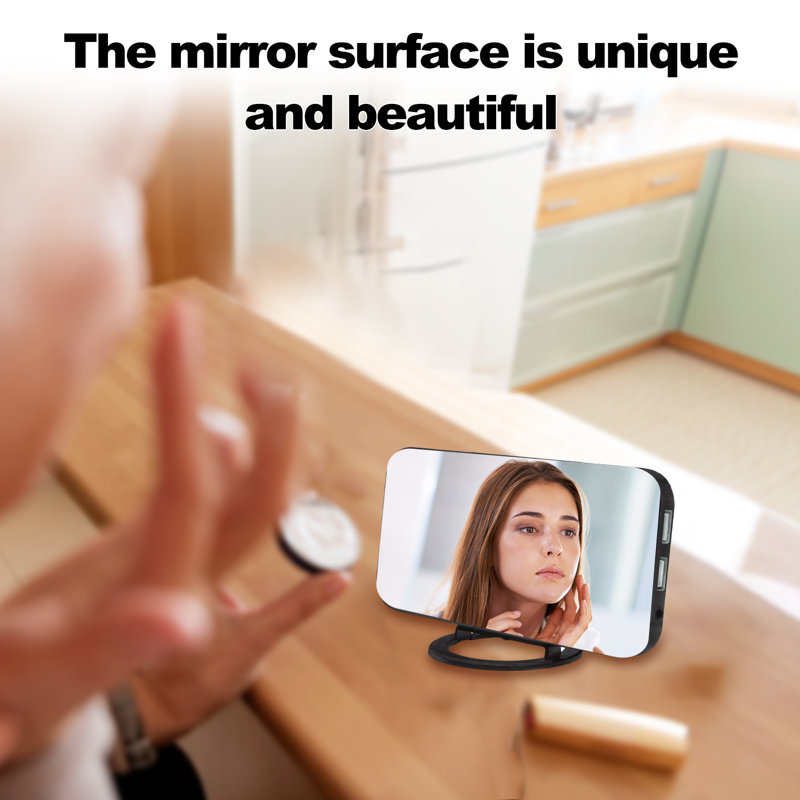 Réveil numérique à affichage DEL avec deux ports de chargement USB, mode de variation automatique de la luminosité, fonction snooze facile, miroir moderne, veilleuse à piles pour chambre, bureau ou maison.