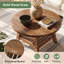 Table basse ronde en bois massif
