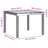 vidaXL Garden Dining Set 3 pcs Brown Polypropylene