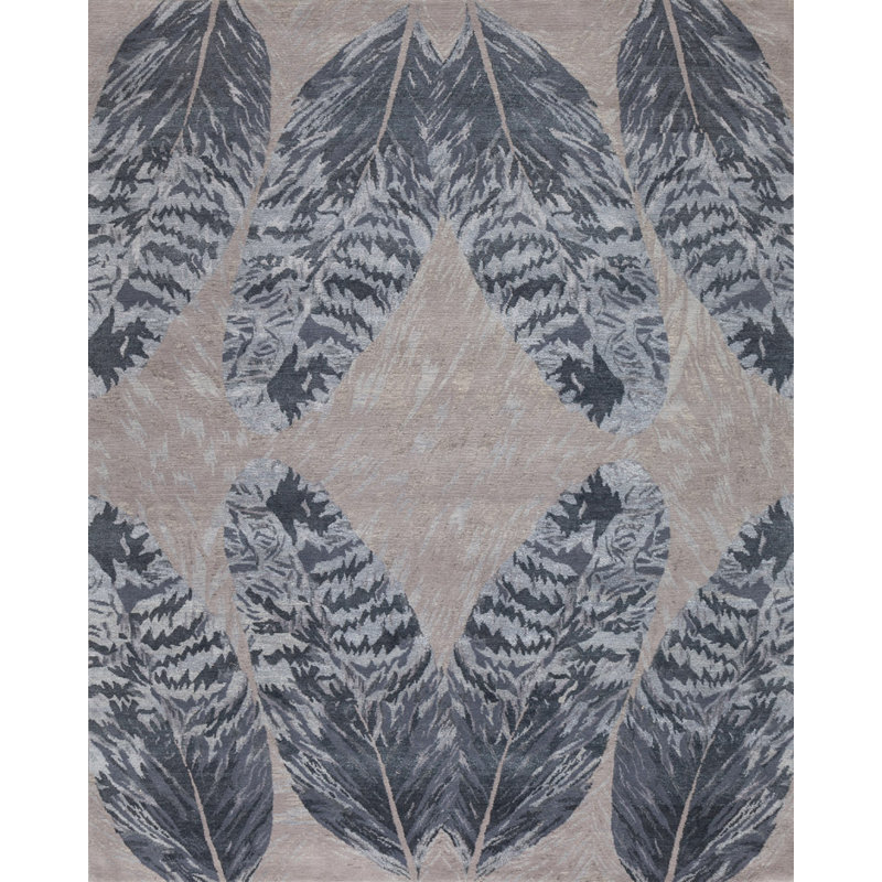Feathers Area Rug, Rectangle 10' x 14'
