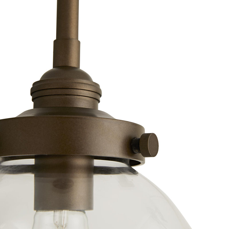 Reeves 1 - Light LED Outdoor Pendant, Aged Brass