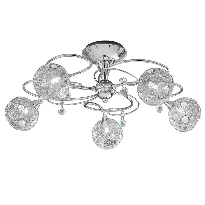 Glass Semi Flush Mount