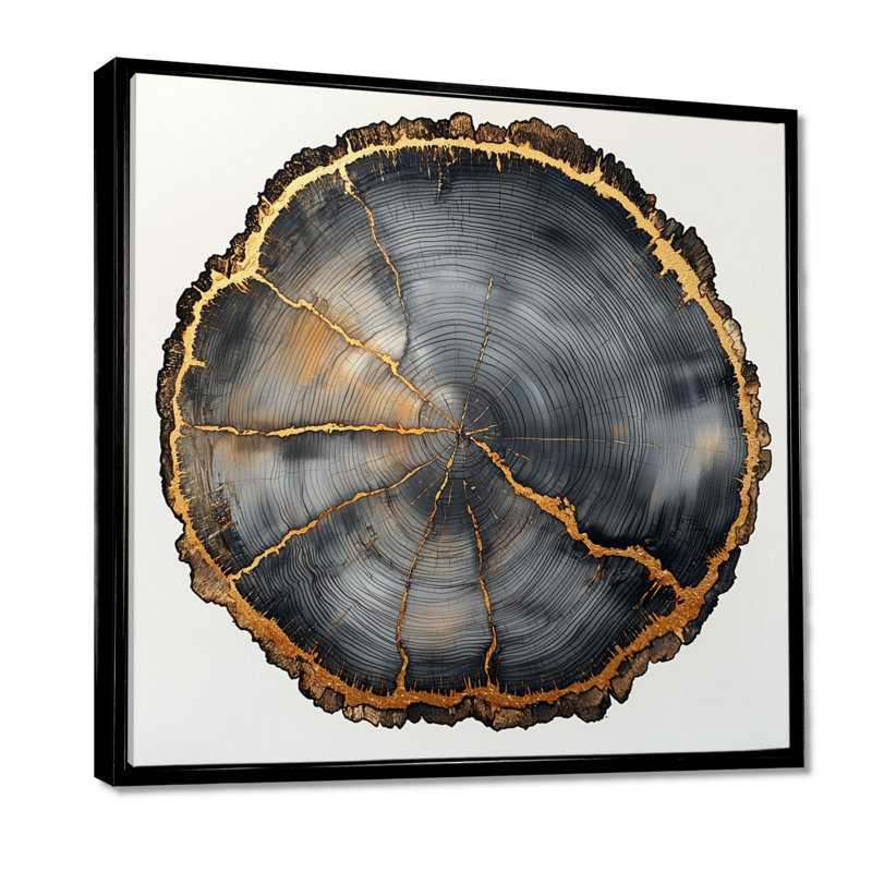 Gerstein Birchwood Forest, Impression encadrée flottante, H 30 po x l 30 po, Noir, noir, noir, noir