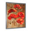 Red Blossoming Poppies VI - peinture sur toile-59842495-59842500