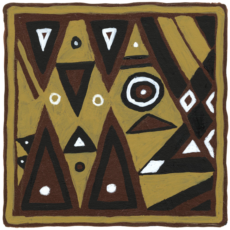 Tribal Rhythms II by Virginia A. Roper - Wrapped Canvas Painting, 30cm H x 30cm W x 3.8cm D