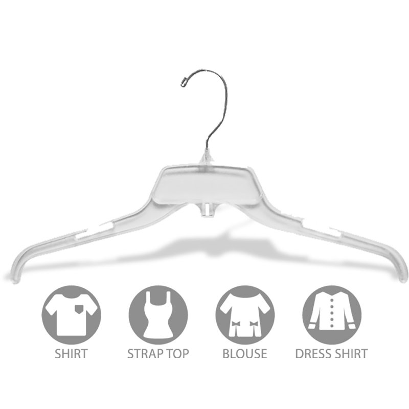 Yukon Plastic Standard Hanger for Dress/Shirt/Sweater, 50