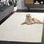 Tapis ivoire en laine / coton touffeté à la main Maryorie-664146230