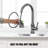 Kitchen Faucet With Pull-Down Sprayer, Single-Handle High Arc Sink Faucet With Deck, Suitable For Kitchen Sinks And Laundry Sinks.-114112632