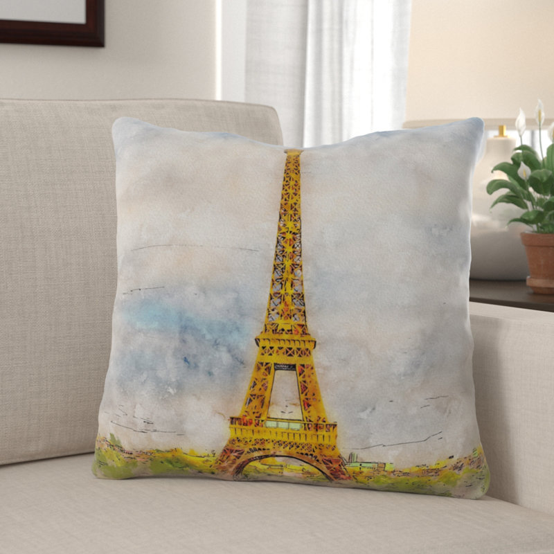 Coussin paris Tejal, Microsuède, Intérieur