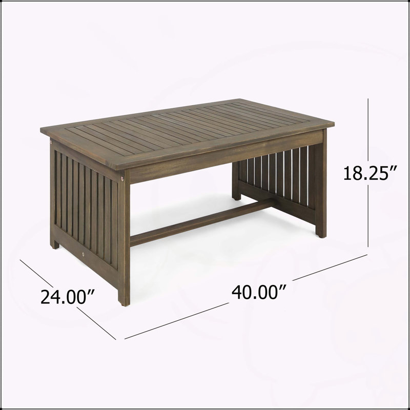 TABLE CAFÉ CASA ACACIA, Gris