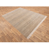 Contemporary One-of-a-Kind Rectangle 8 X 9'11" Hand Knotted Area Rug