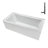 Streamline 66 in. x 32 in. Acrylic Right-Hand Drain Alcove Bathtub in Glossy White With External Drain-101699447