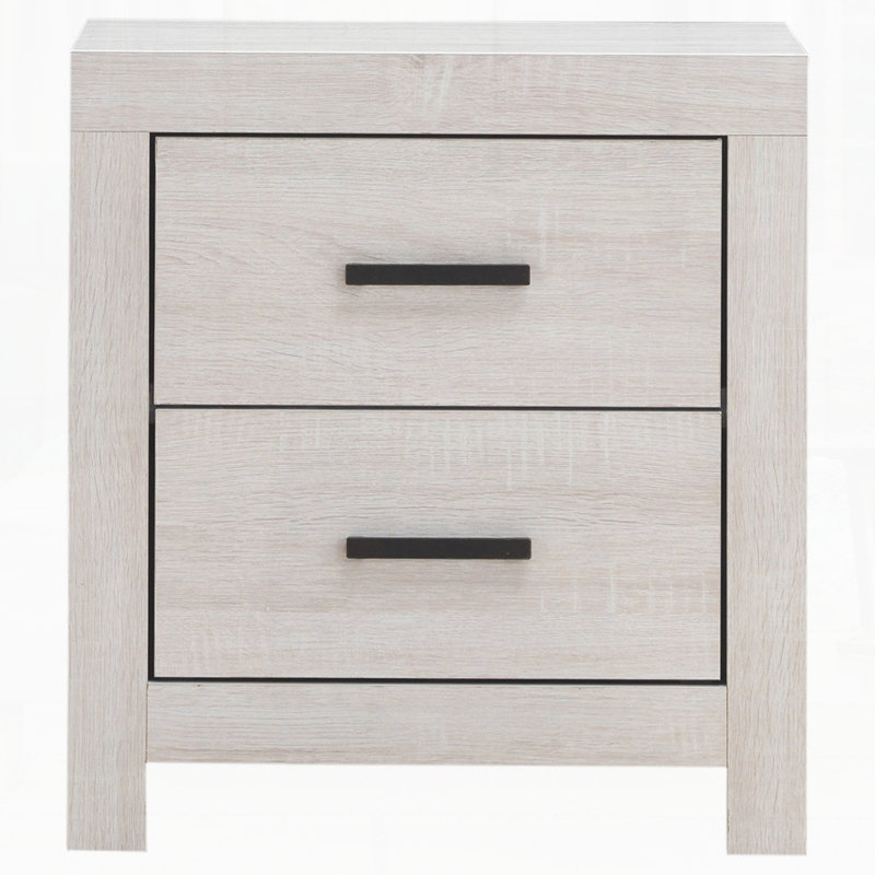Table de chevet moderne pour chambre à coucher, Blanc