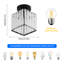 Kosuna Crystal Semi Flush Mount